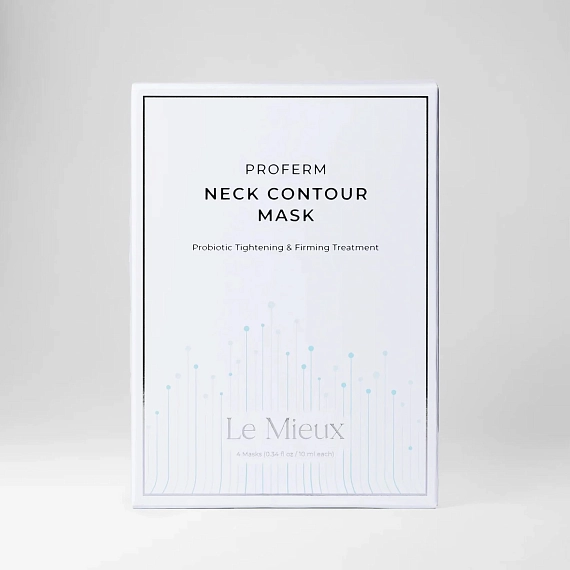 Le Mieux PROFERM NECK CONTOUR MASK Контурная маска с ферментами для шеи, 4 шт