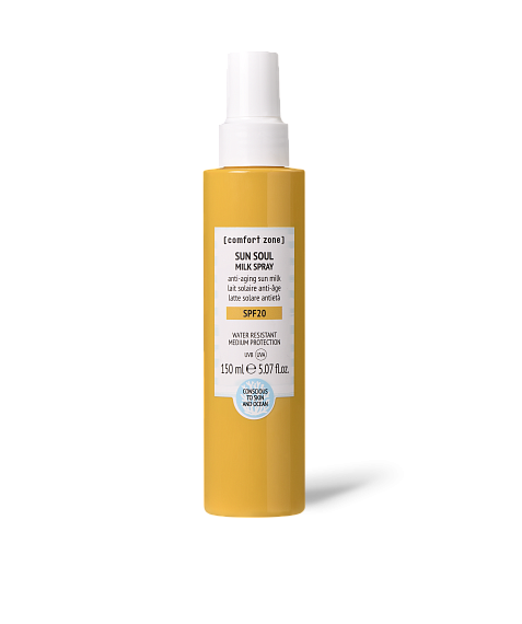 Comfort Zone SUN SOUL MILK SPRAY SPF20 СОЛНЦЕЗАЩИТНОЕ МОЛОЧКО-СРЕЙ SPF20, 150 мл