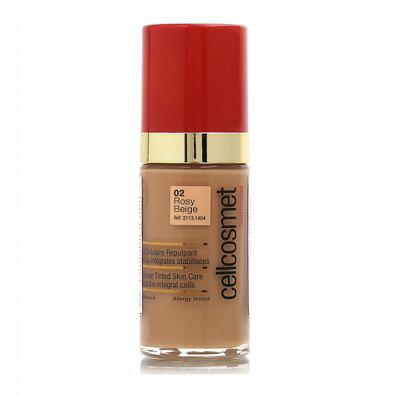 Cellcosmet Cellular Tinted Skincare CellTeint Rosy Beige Клеточный крем с тональным эффектом Розовый Беж 02, 30 мл