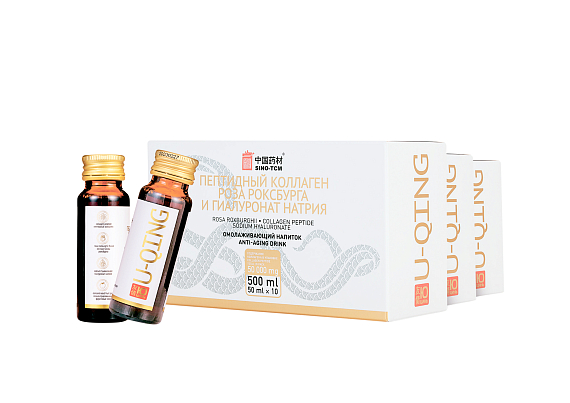 U-QING Anti-Age Drink Collagen Peptide Омолаживающий напиток Ю-ЦИНЬ с пептидами коллагена